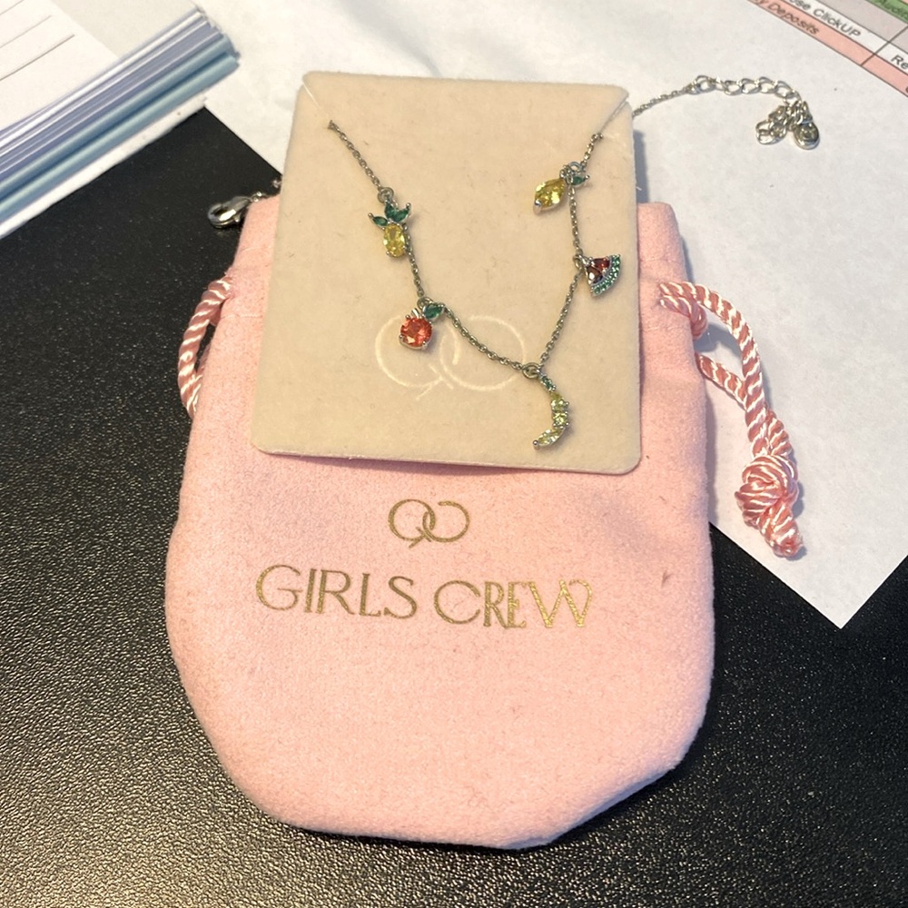 Girls crew tropical fruit anklet